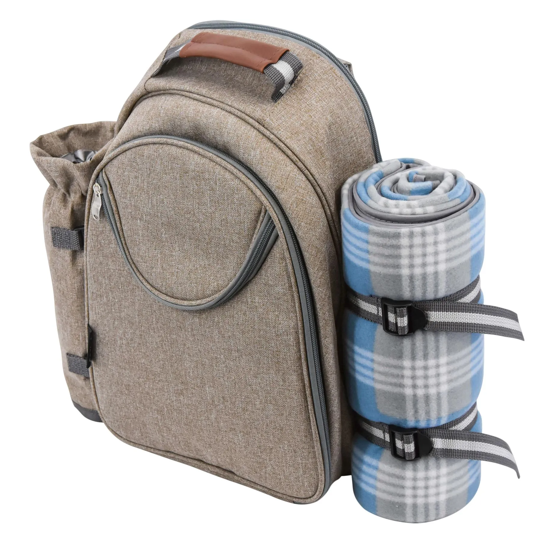 2 Person Picnic Cooler Backpack with Blanket