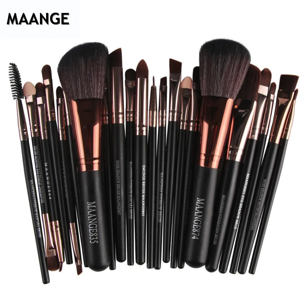 22pcs/set Soft Synthetic Hair Makeup Brushes Set