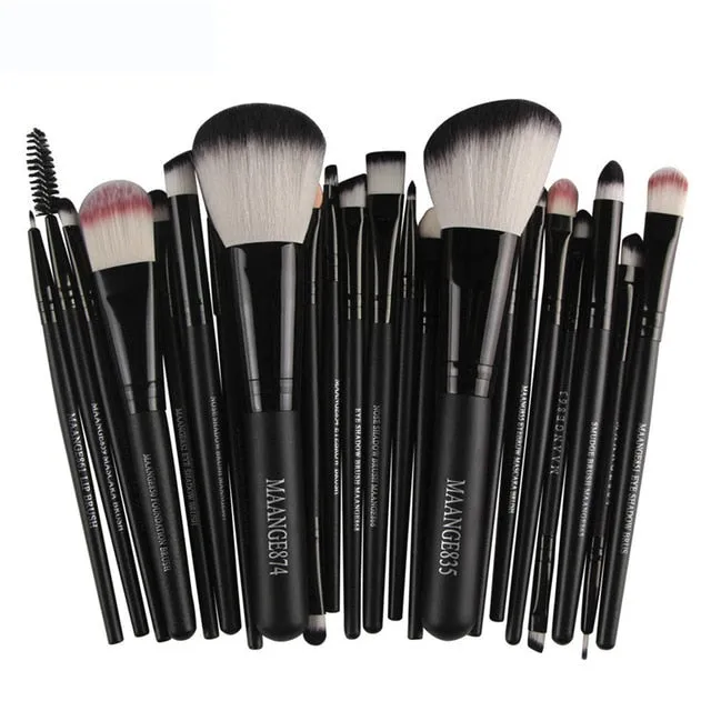 22pcs/set Soft Synthetic Hair Makeup Brushes Set