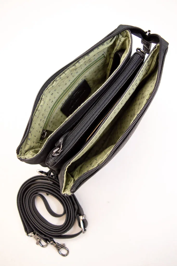 Adrian Klis 1544 Purse, Black, Leather