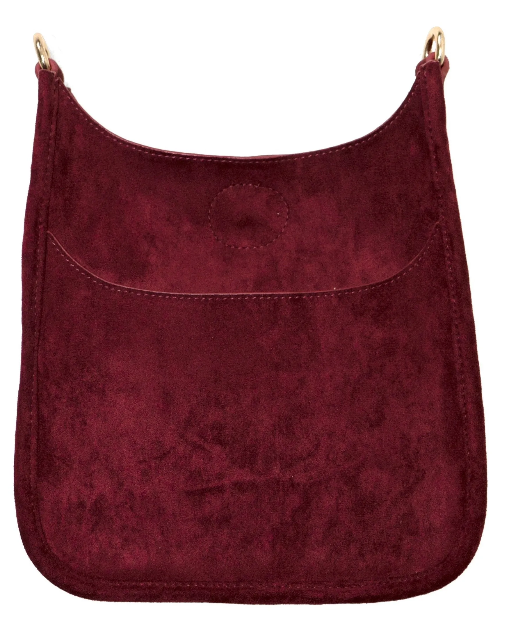 AhDorned Vegan Suede Mini Messenger Bag - No Strap