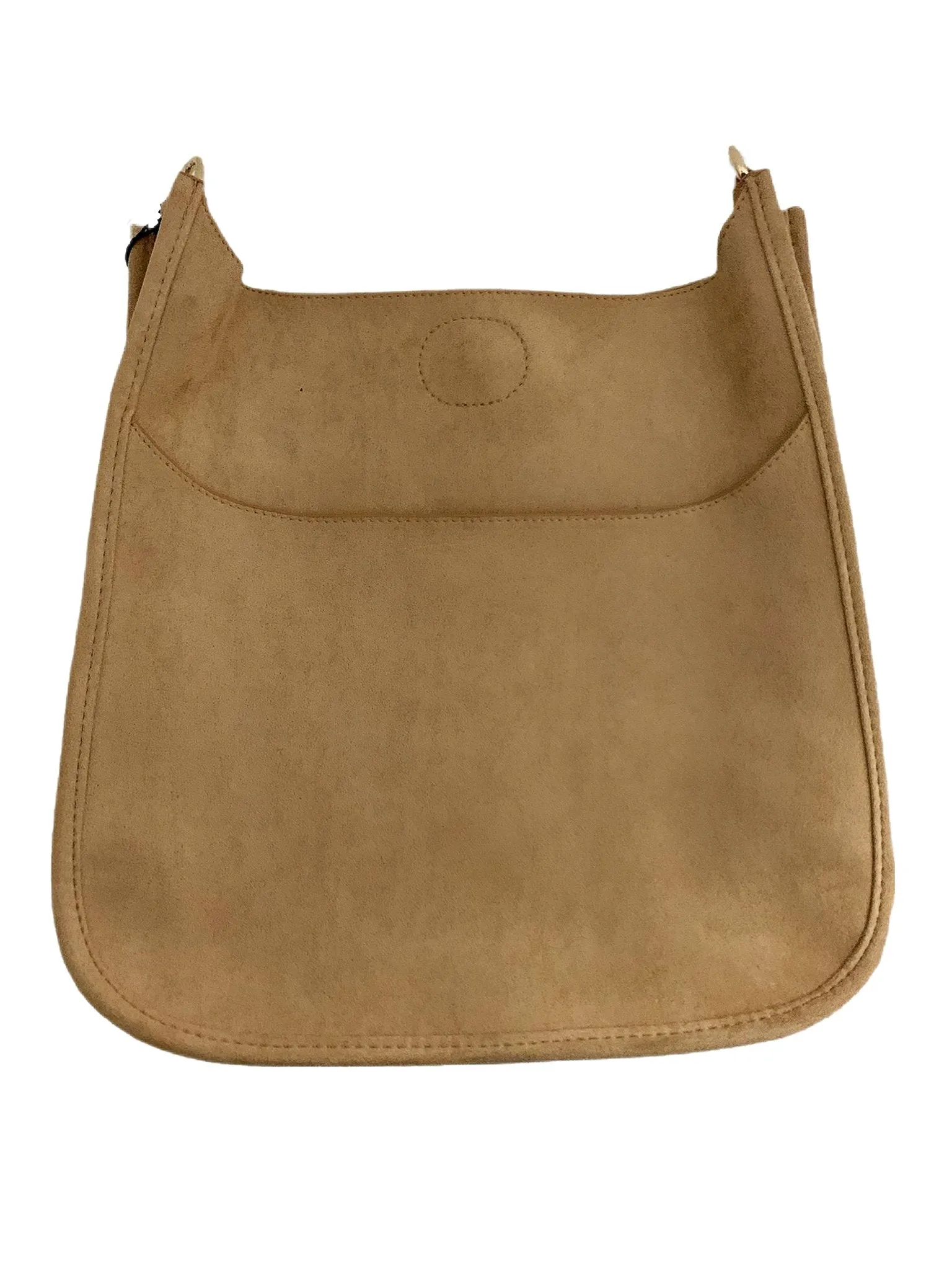 AhDorned Vegan Suede Mini Messenger Bag - No Strap