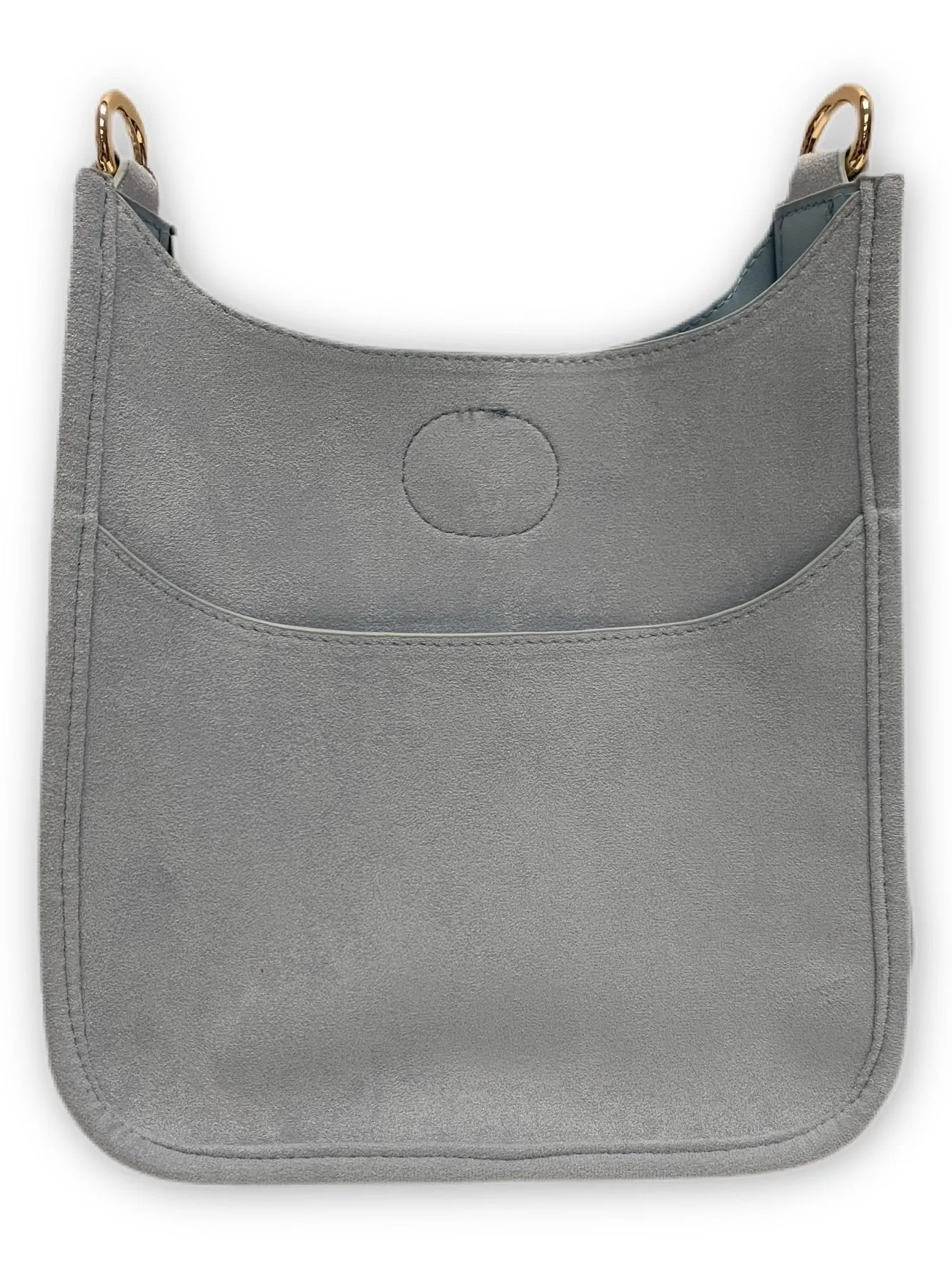 AhDorned Vegan Suede Mini Messenger Bag - No Strap