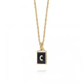 Alphabet Initial 18ct Gold Plated C Necklace BETC_GP