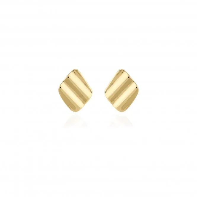 Amara Gold Ripple Earrings Gold Earrings 4468