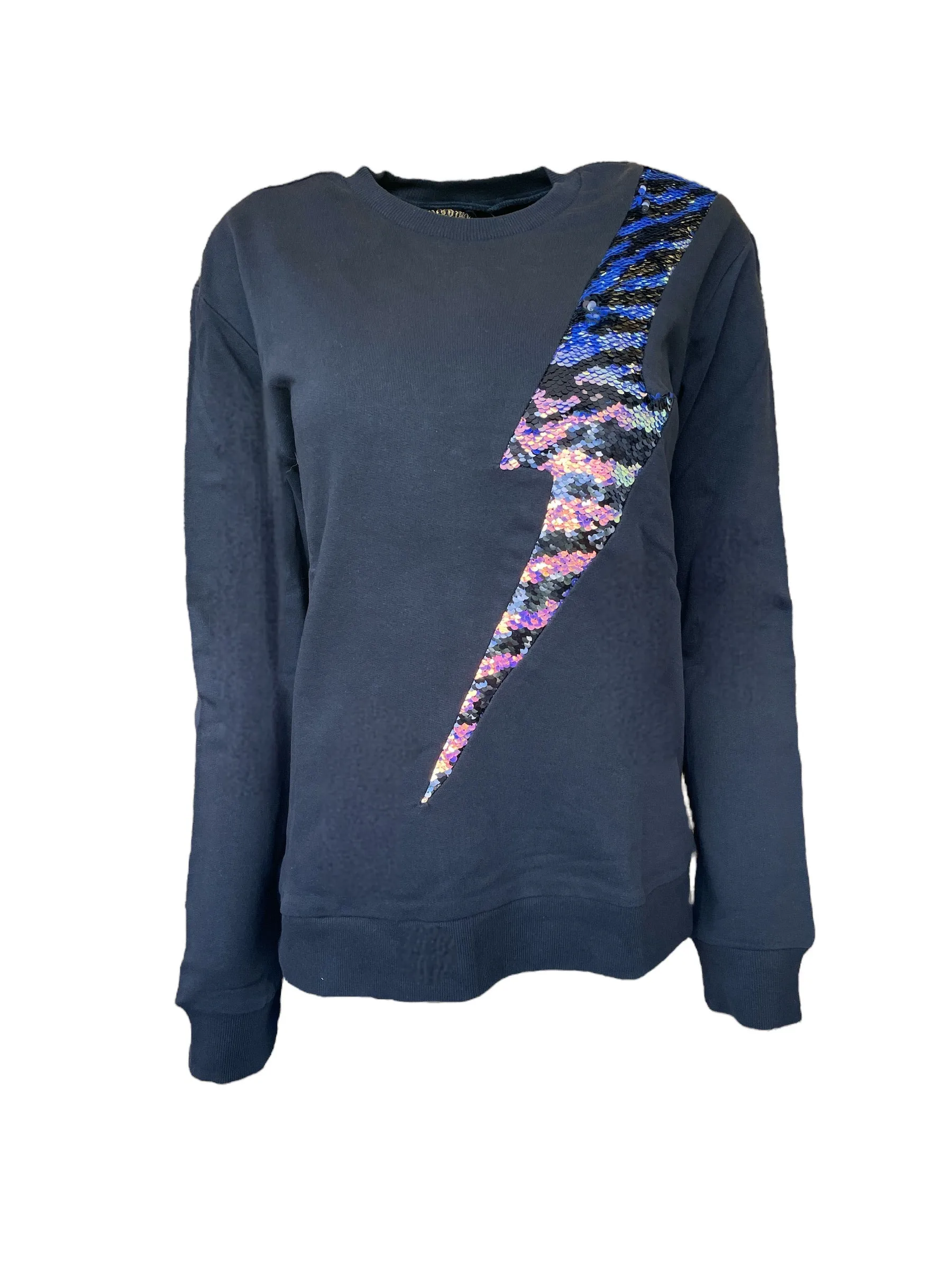 Any Old Iron Zebra Stripe Lightning Sweatshirt