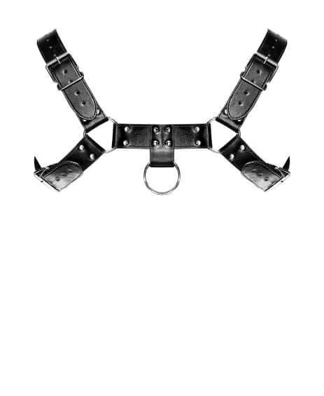 Aries Leather Harness in Black: Unleash Your Inner Dominance