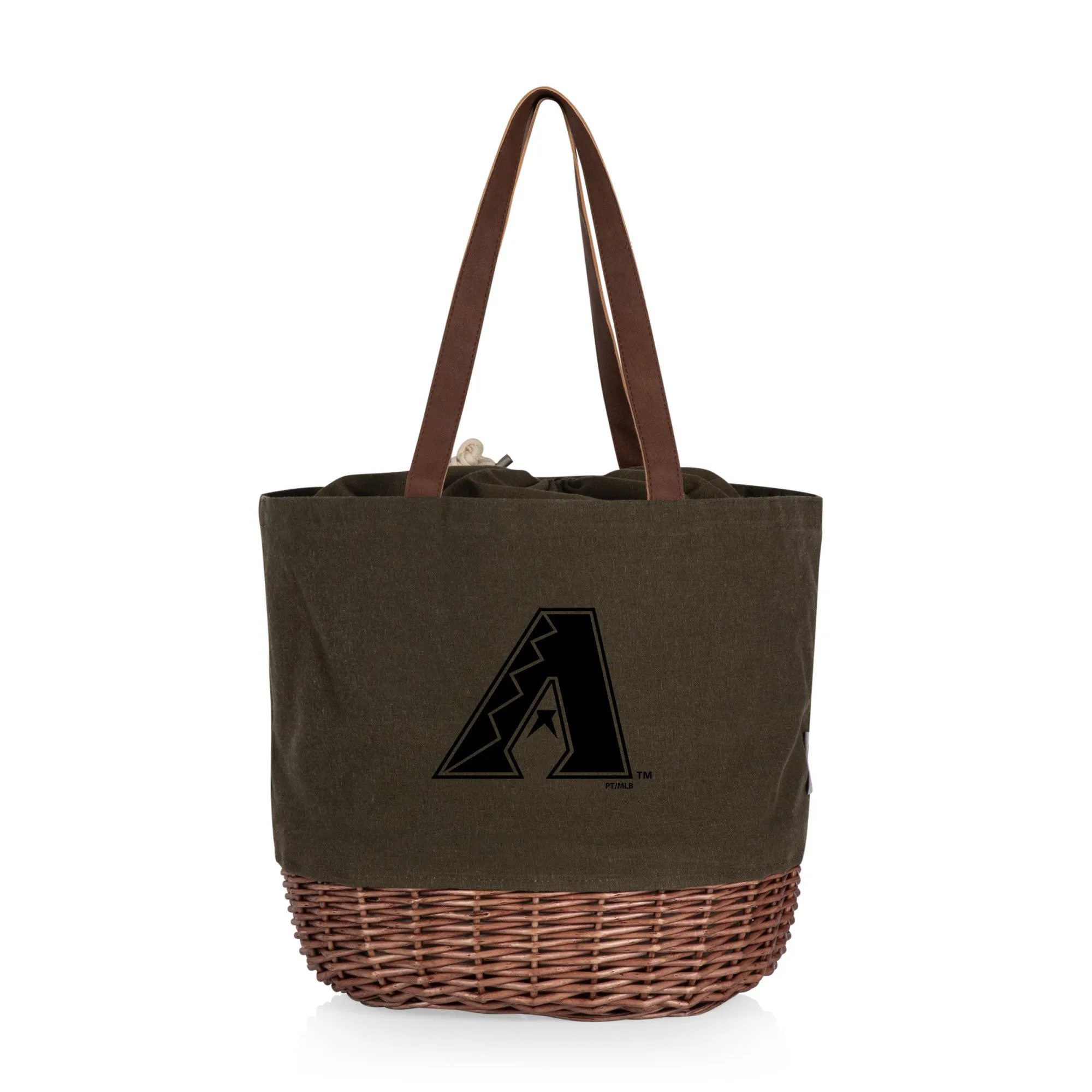 Arizona Diamondbacks - Coronado Canvas and Willow Basket Tote