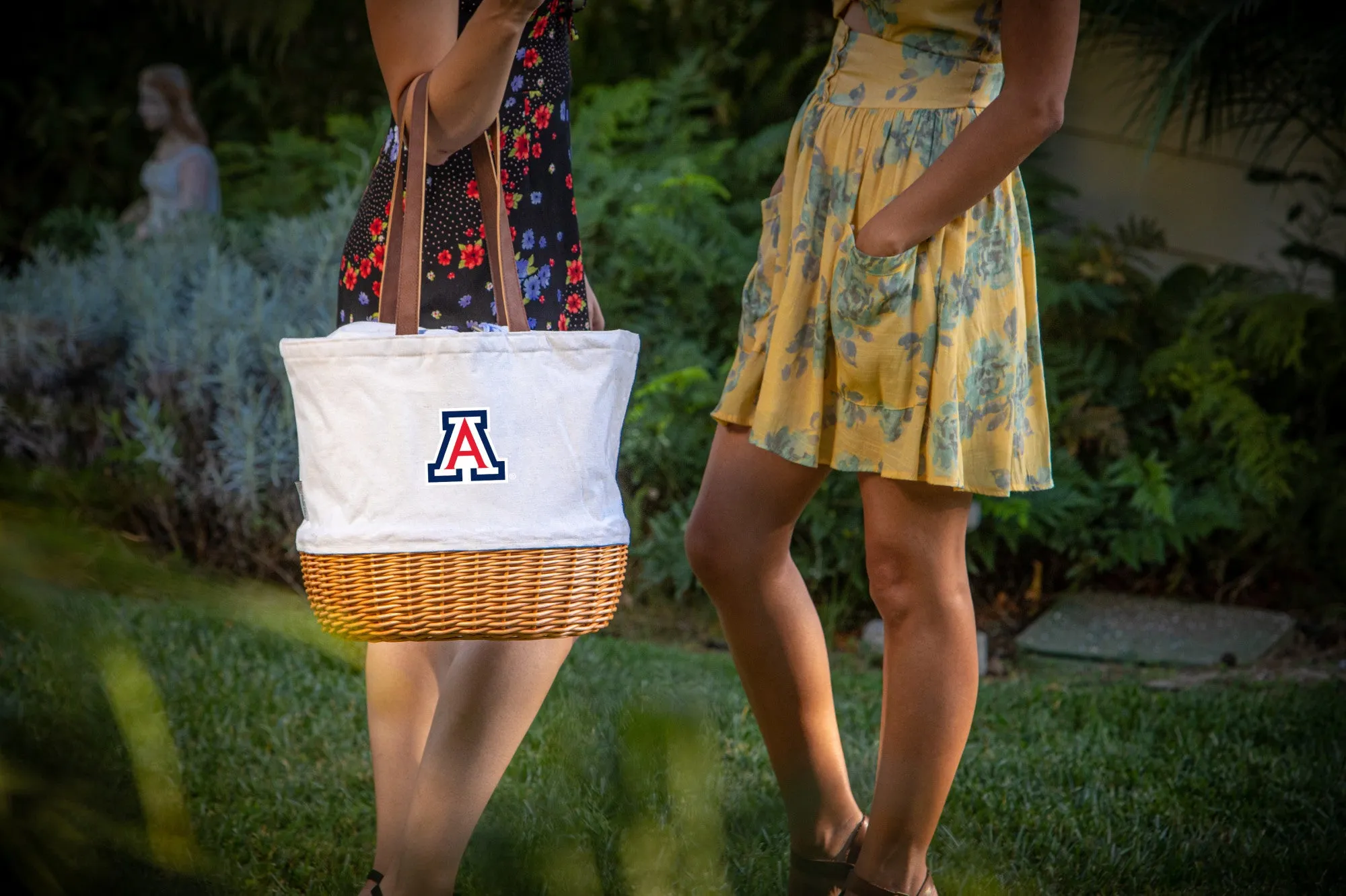 Arizona Wildcats - Coronado Canvas and Willow Basket Tote