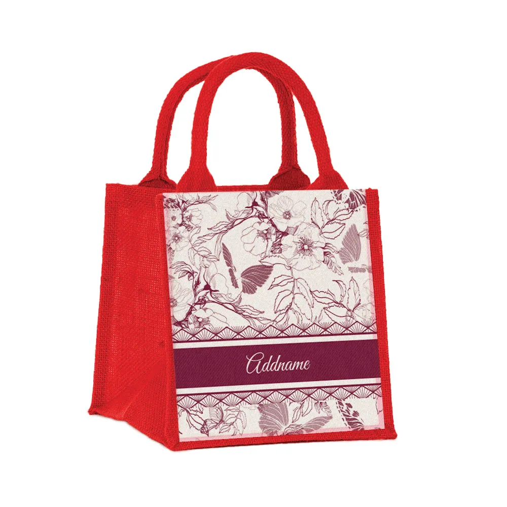 Artline Series Small Jute Tote Bag [FREE Custom Add Name]