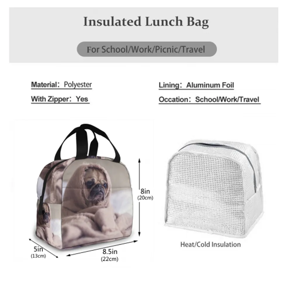 Back To School Gifts Personalized Photo Insulation Lunch Bag, Customized Lunch Box, Mother's Day Gift