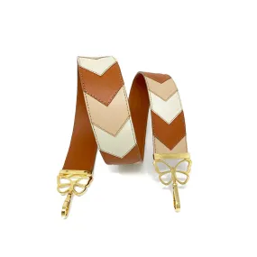 Bag Strap Chevron Multi Nude