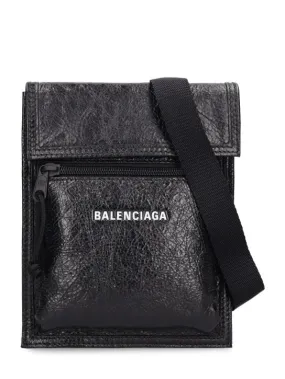 Balenciaga   Explorer leather crossbody bag 