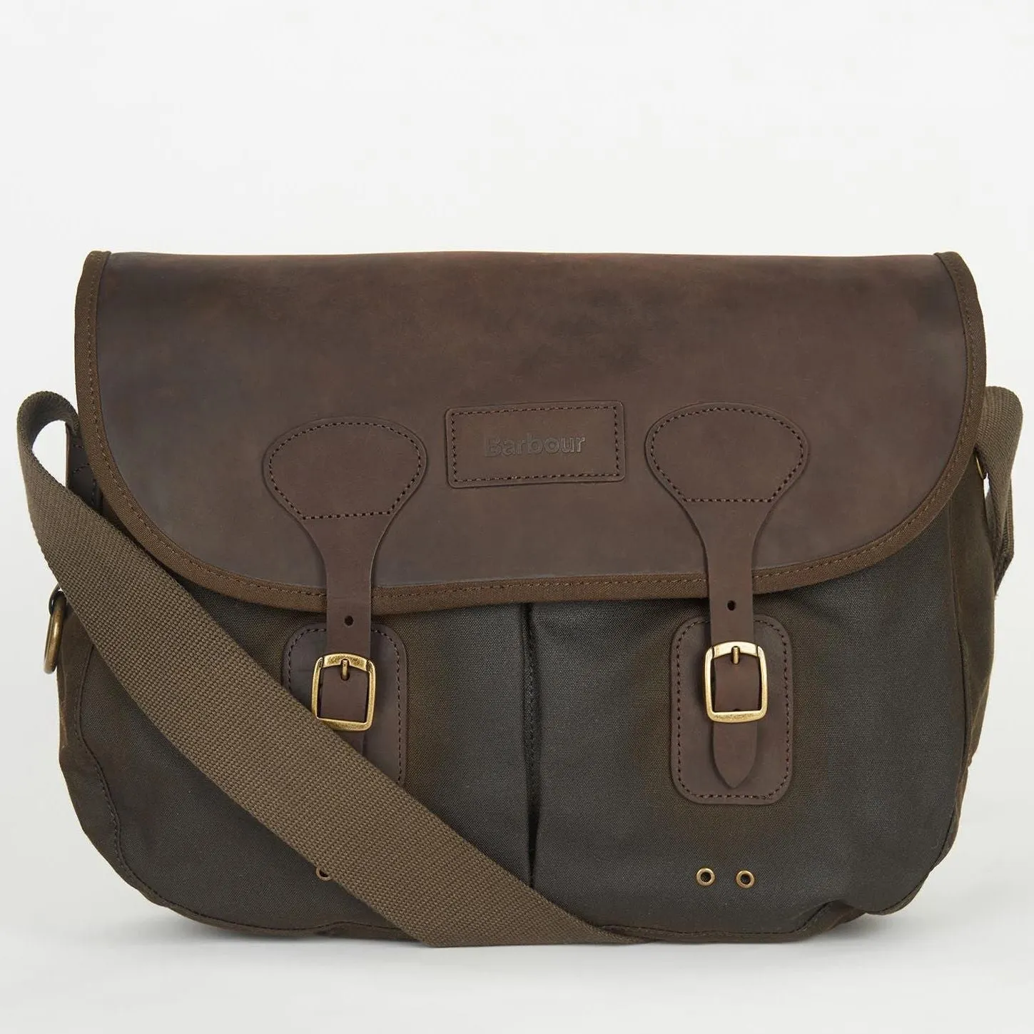 Barbour Tarras man bag in Olive wax leather UBA0003OL711