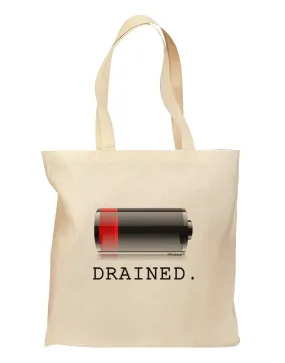 Battery Drained Grocery Tote Bag