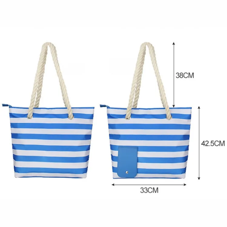 Beach Picnic Portable Wine Insulation Bag(Blue Liner Bag)