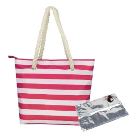 Beach Picnic Portable Wine Insulation Bag(Red Liner Bag)