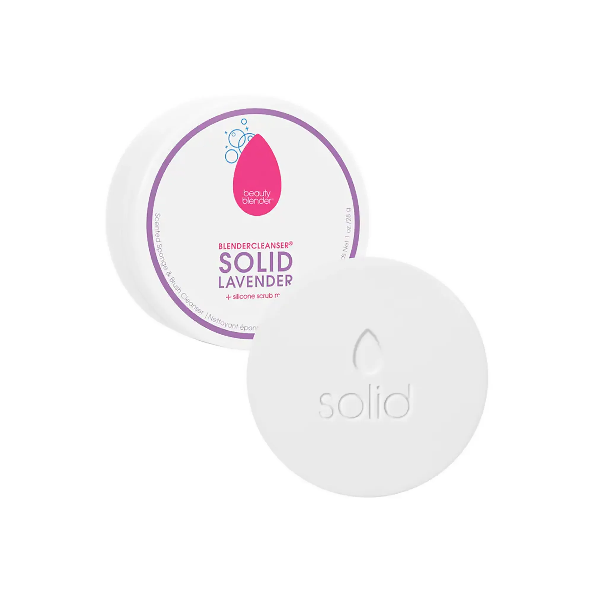 beautyBlender SOLID® Lavender Scented Sponge & Brush Cleanser 1oz