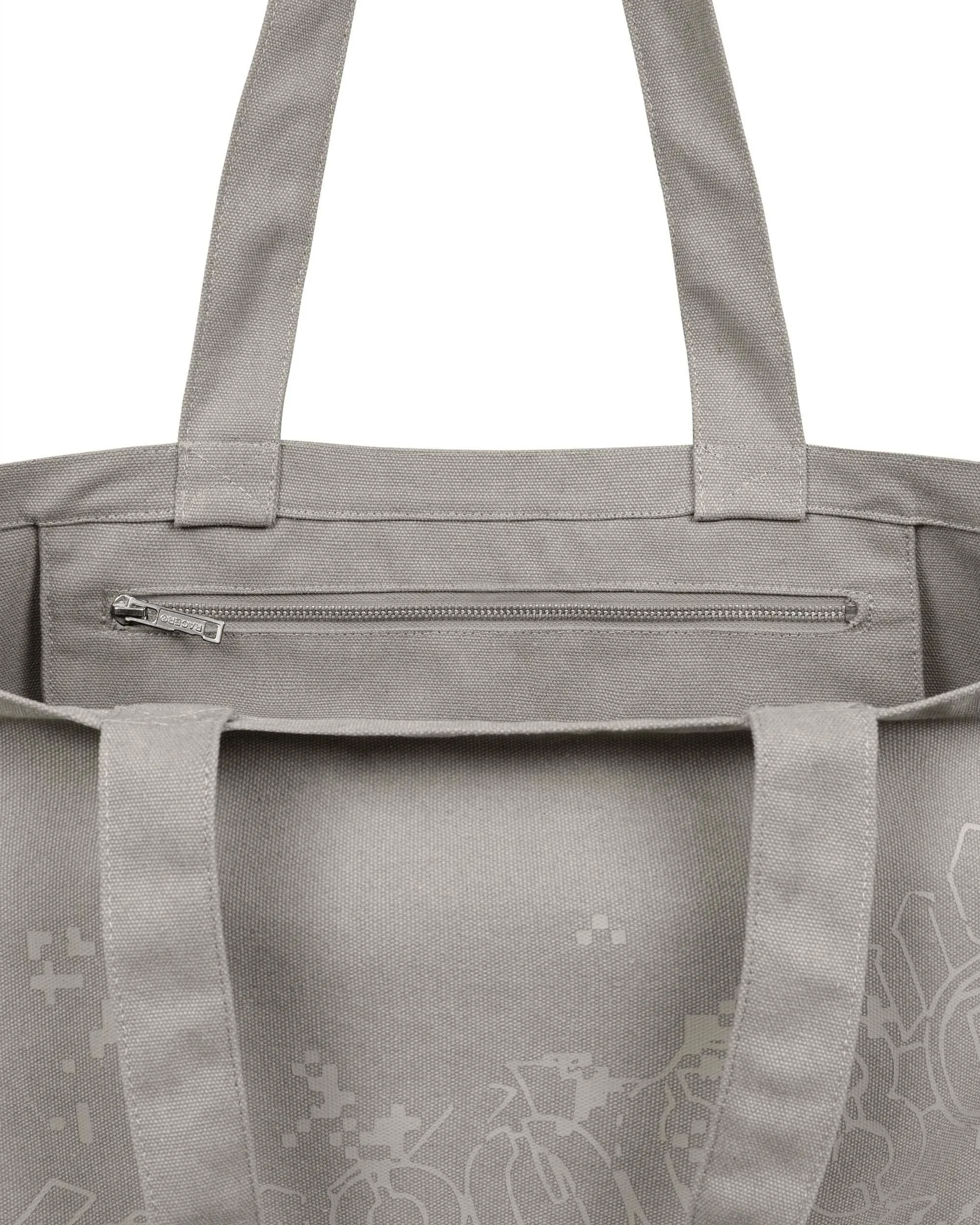 Beige Army Shopping Bag