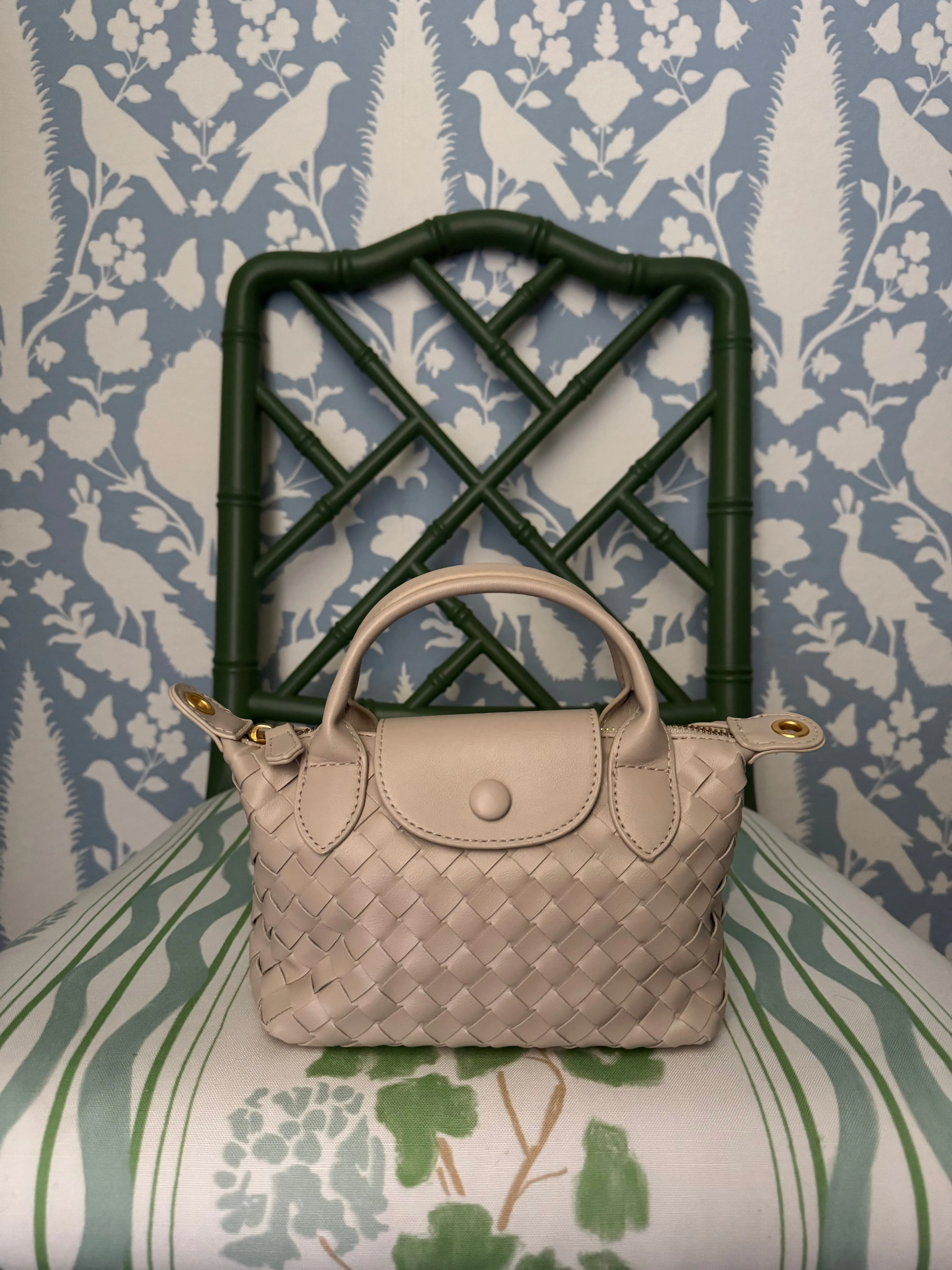 Beige Quilted Rowan Crossbody