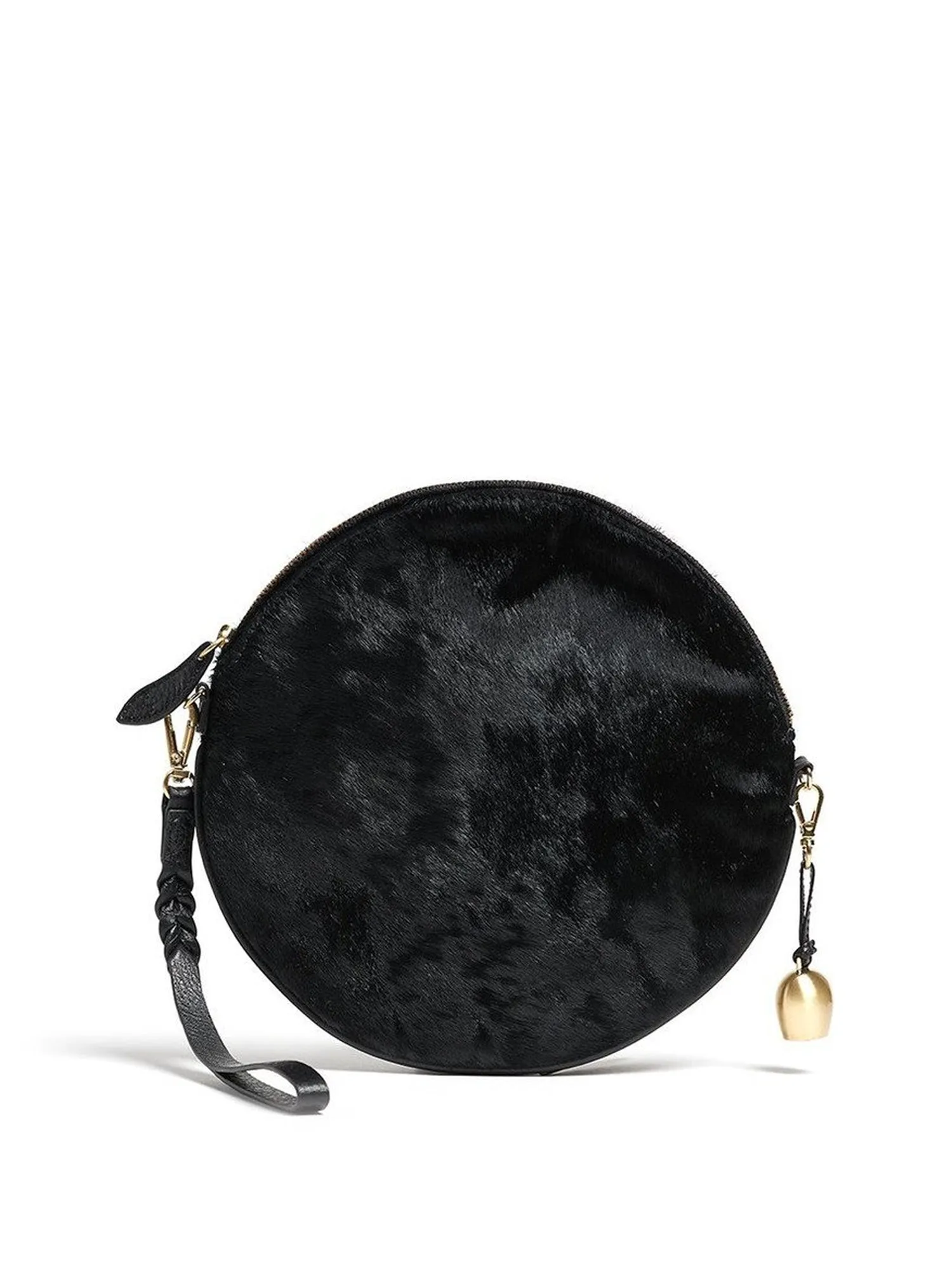 Bell & Fox - Round Crossbody Bag & Wristlet - Black Pony