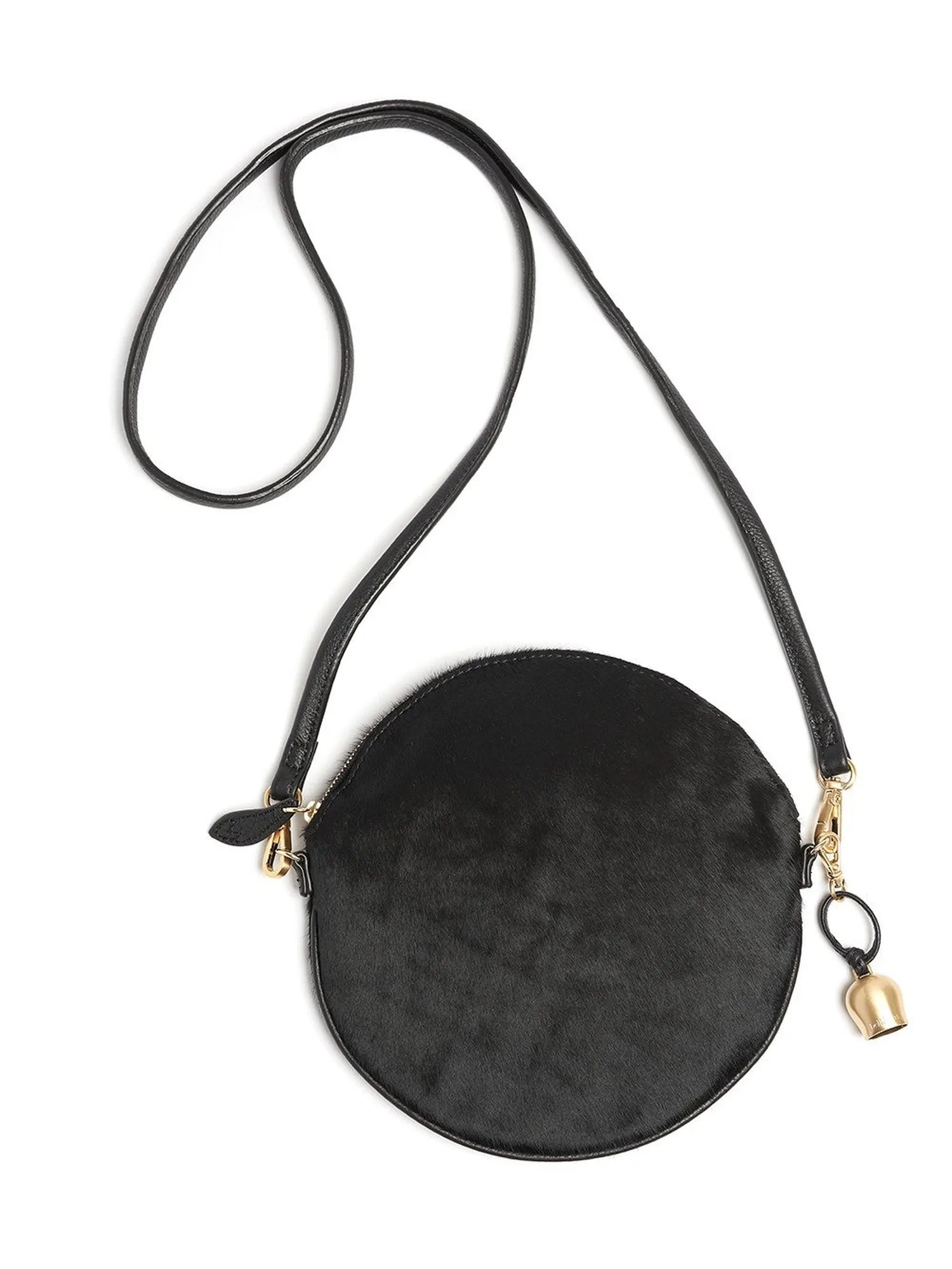 Bell & Fox - Round Crossbody Bag & Wristlet - Black Pony