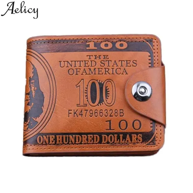 Bill Leather Short Wallet Bifold Card