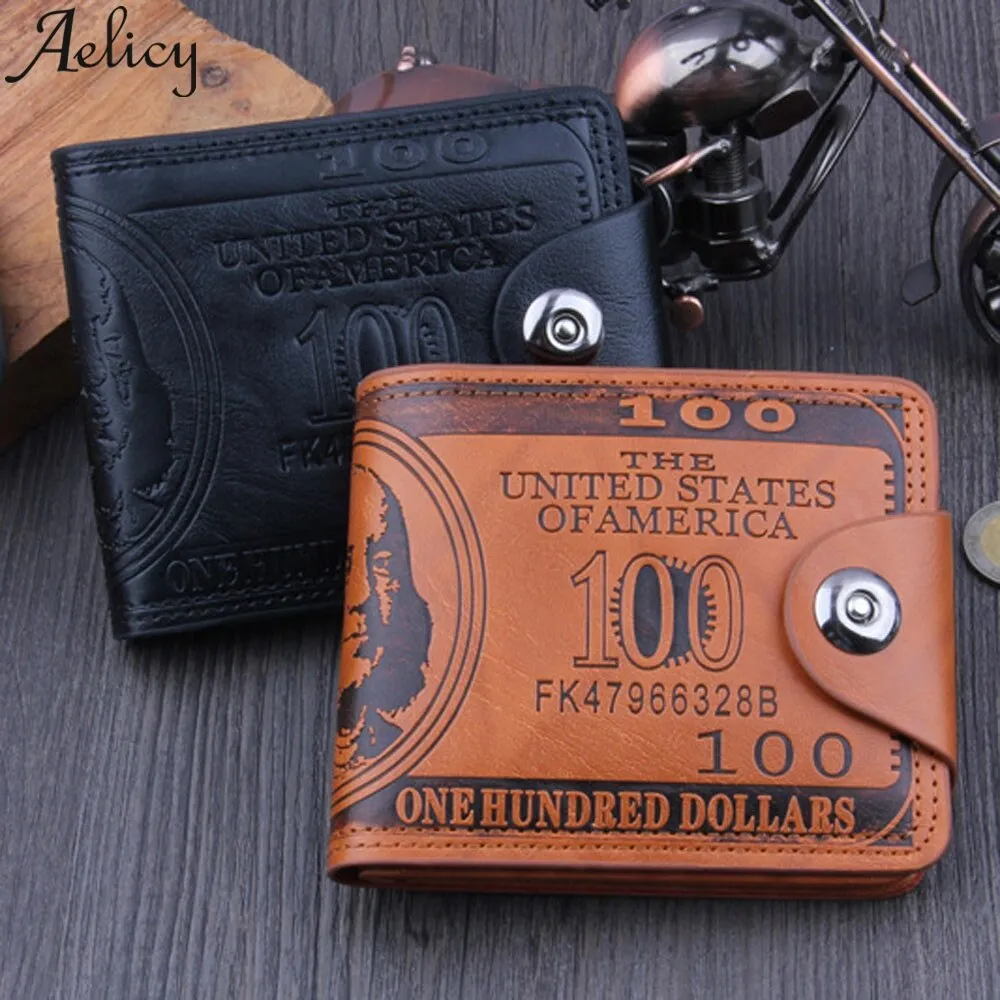 Bill Leather Short Wallet Bifold Card