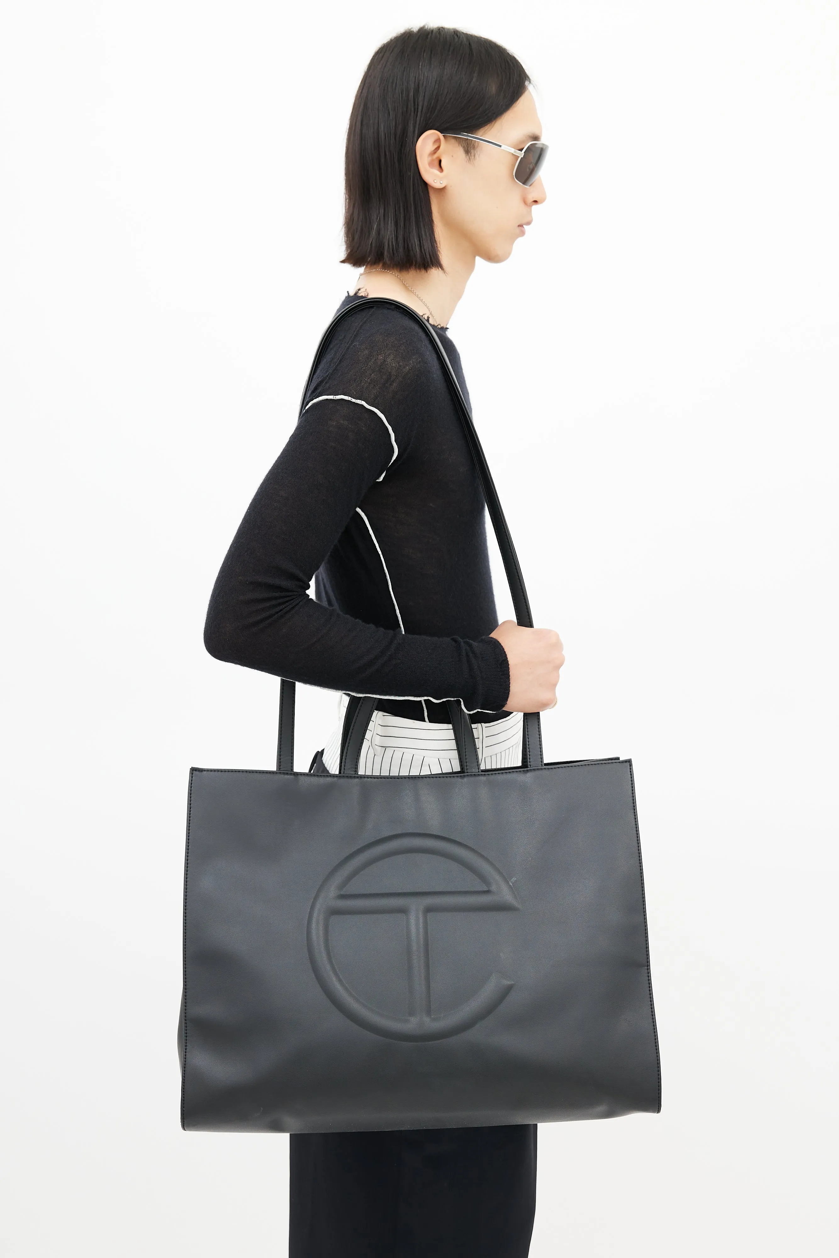 Black Large Shopping Bag