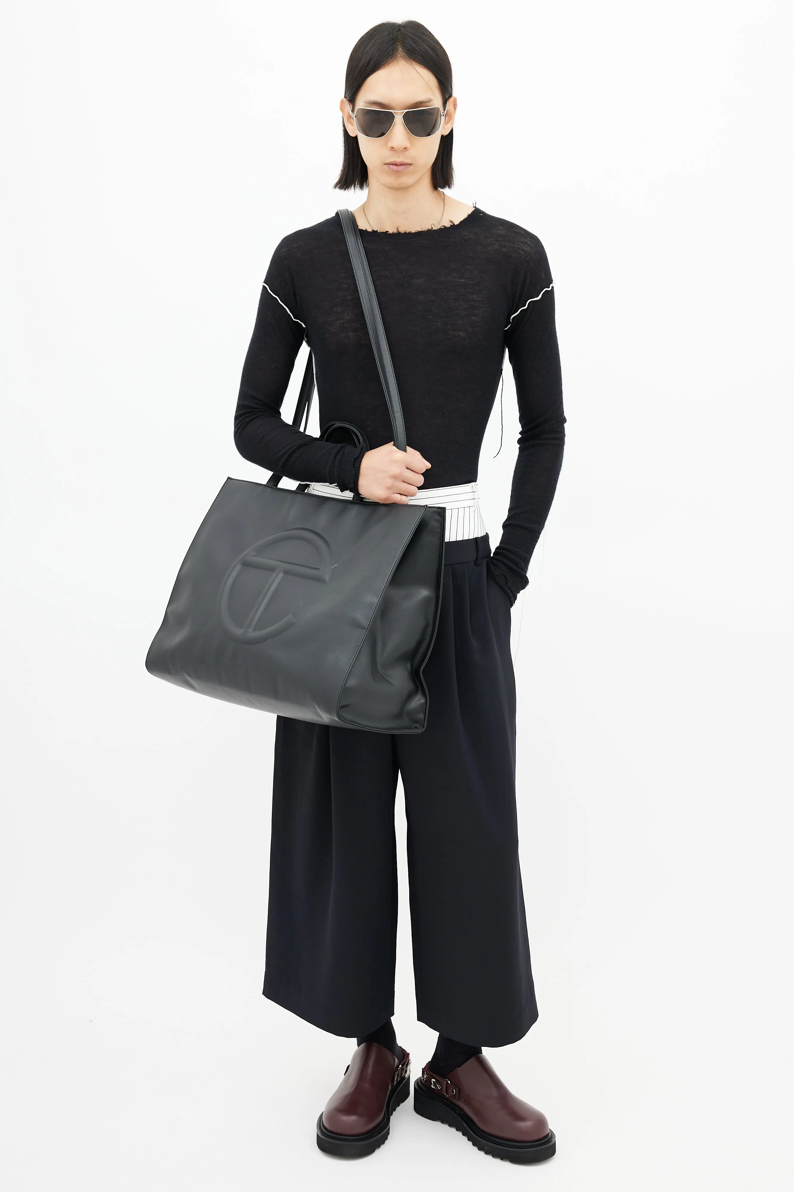 Black Large Shopping Bag