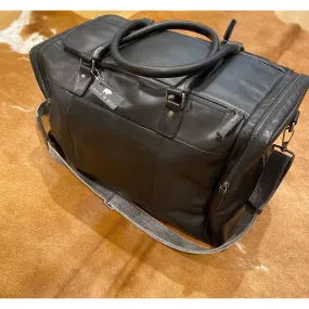 Black Leather Overnight bag #on3