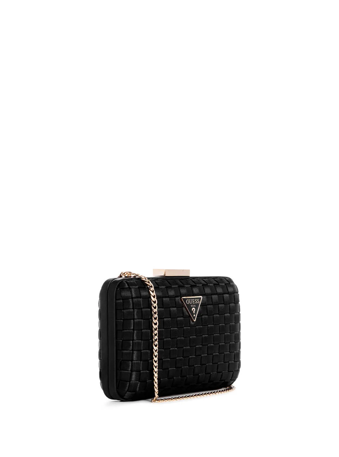 Black Twiller Minaudiere Clutch Bag