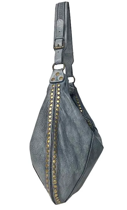 Bolsa Nova Italian Leather Hobo Shoulder Bag