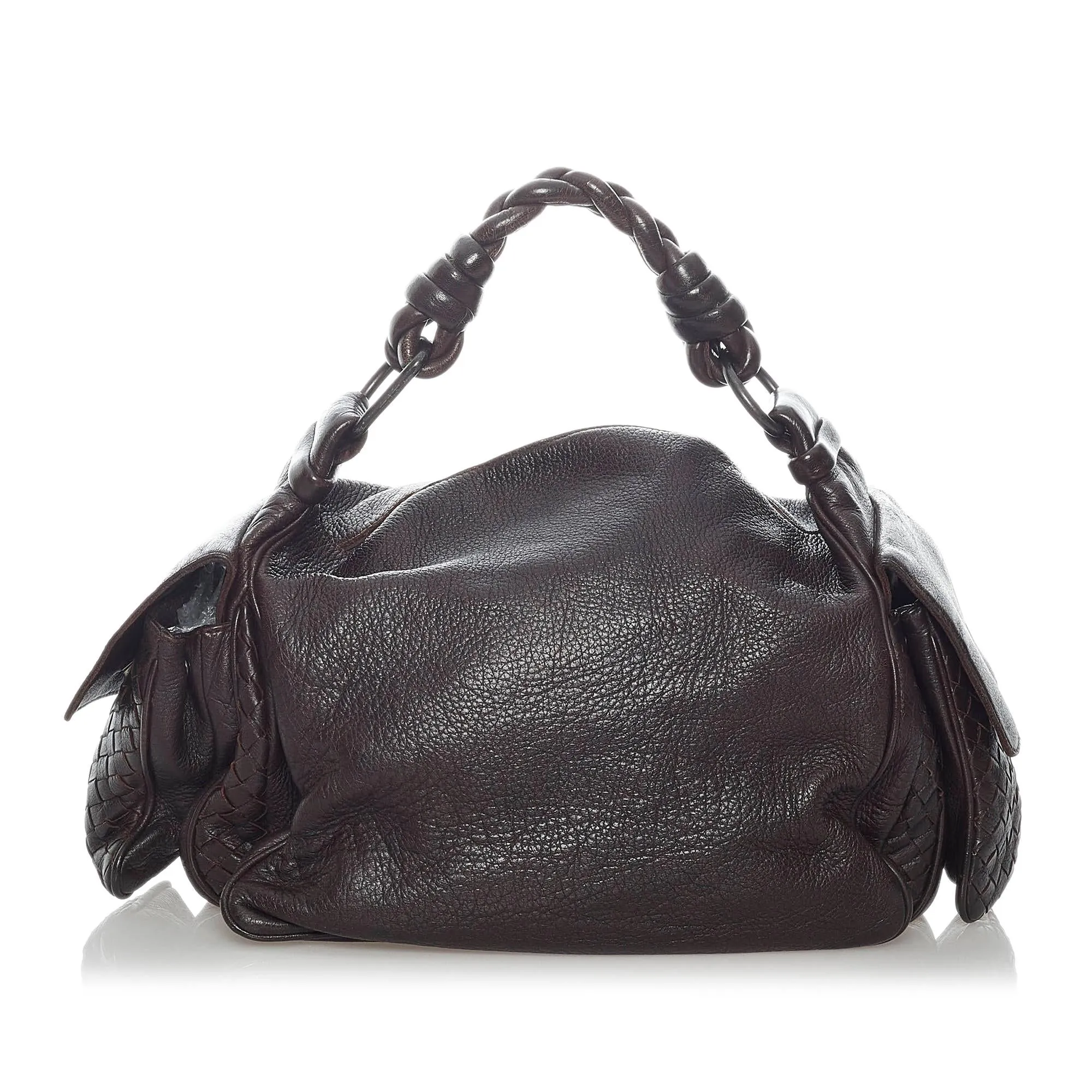 Bottega Veneta Intrecciato Leather Handbag (SHG-30753)