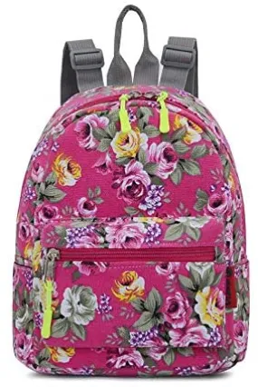 Bravo Floral Mini (10 Inch) School Backpack - Floral Pink