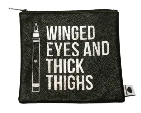 Breakups to Makeup Winged Eyes Makeup Clutch