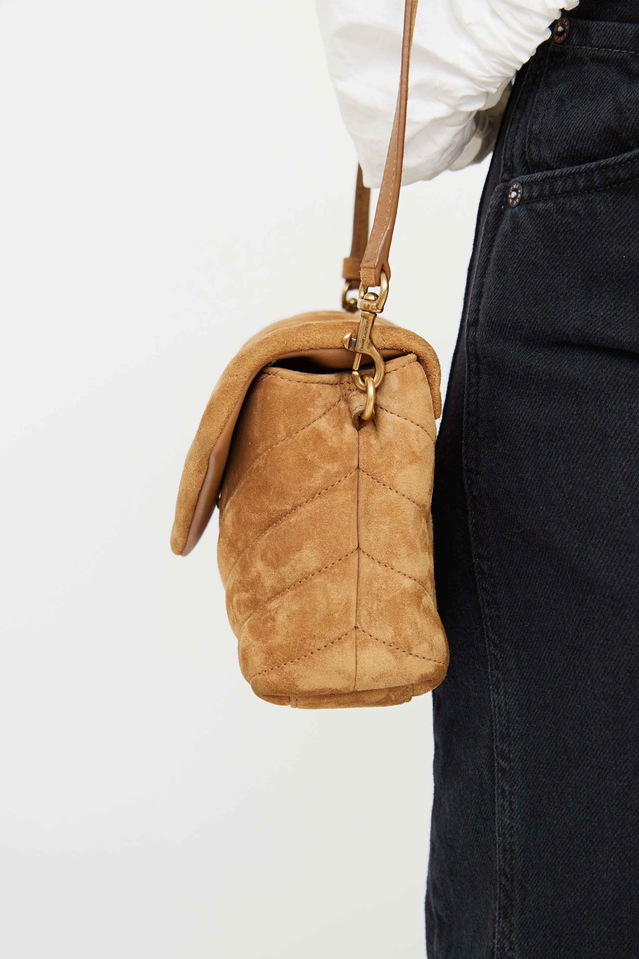 Brown Suede Toy LouLou Bag