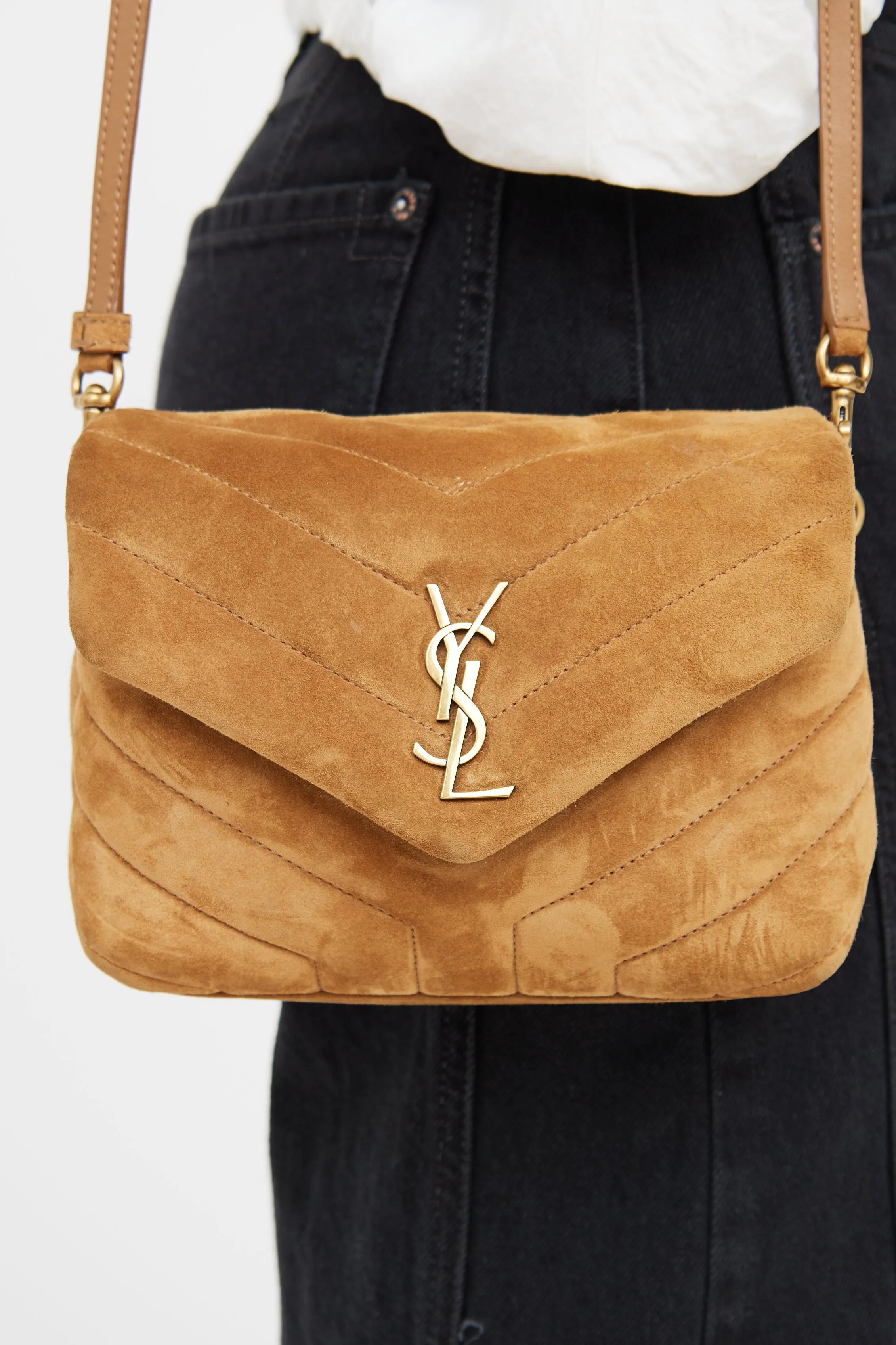 Brown Suede Toy LouLou Bag