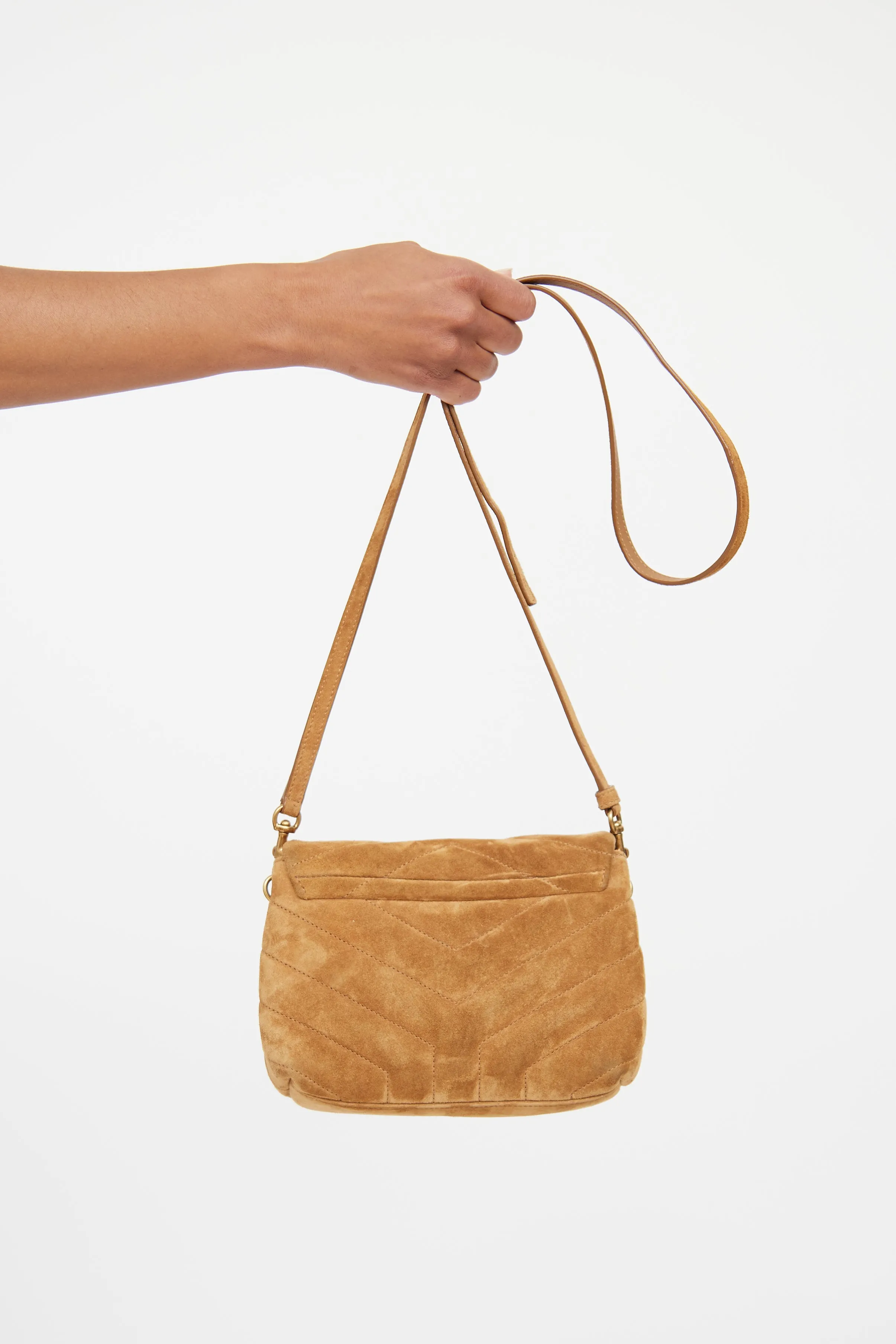 Brown Suede Toy LouLou Bag