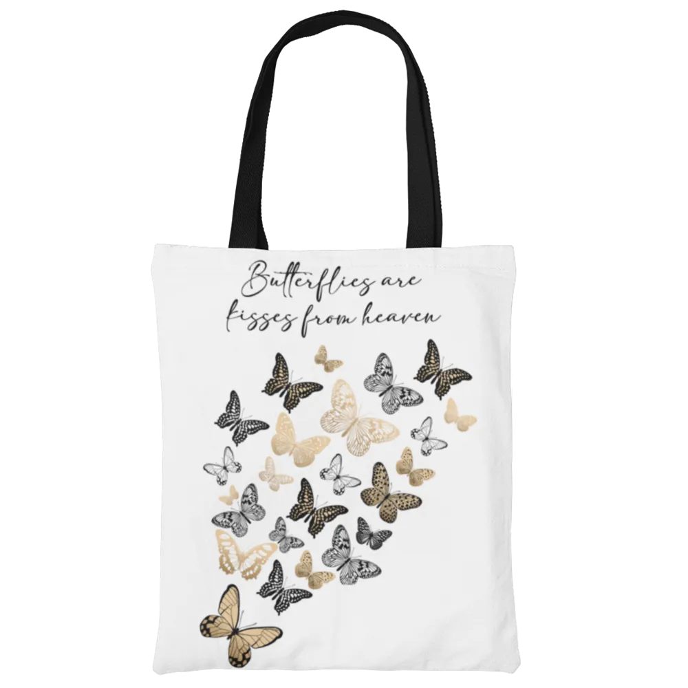 Butterflies Are Kisses From Heaven Tote Bag