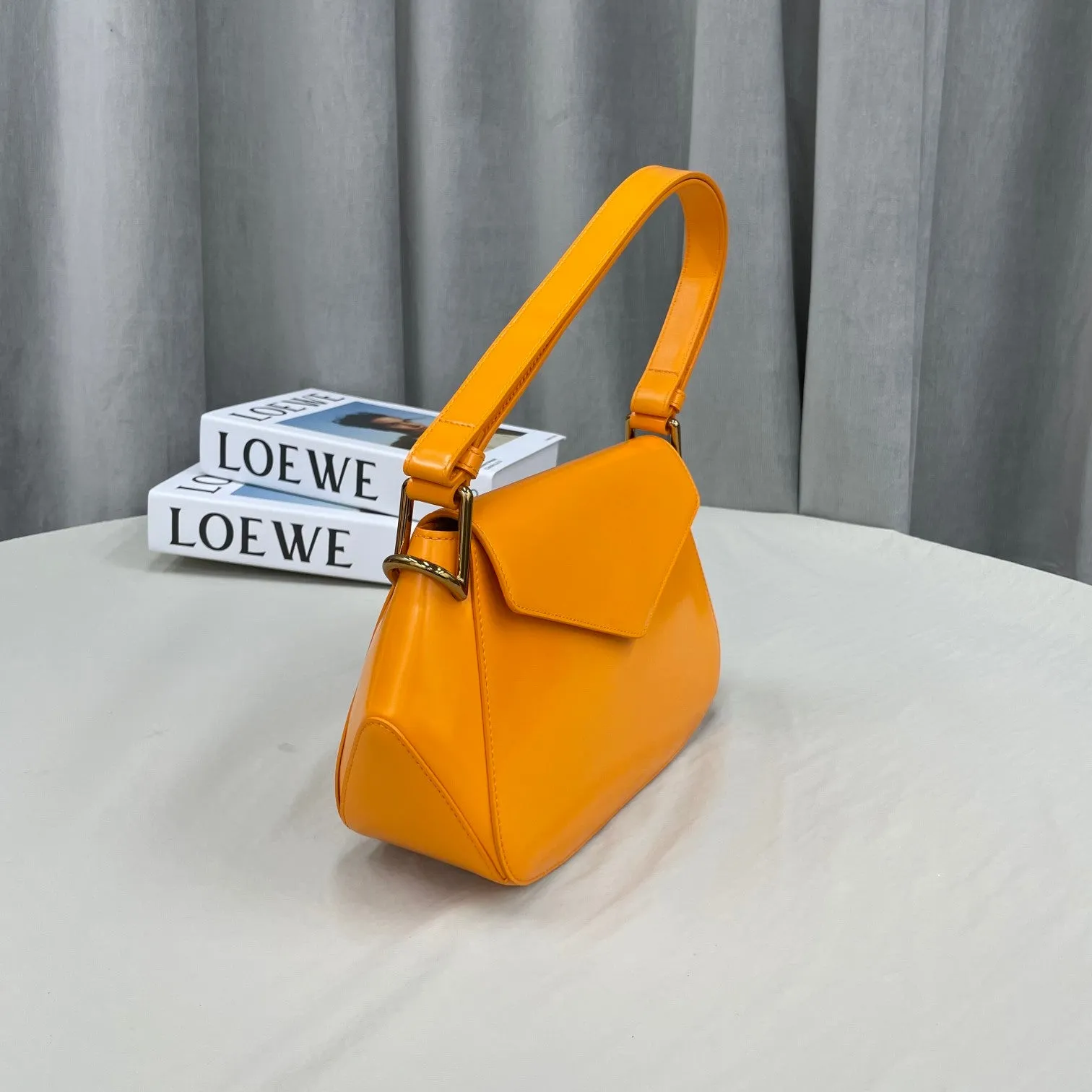 BV Toyin Axillary Bag Orange, For Women, Bags 11in/28cm