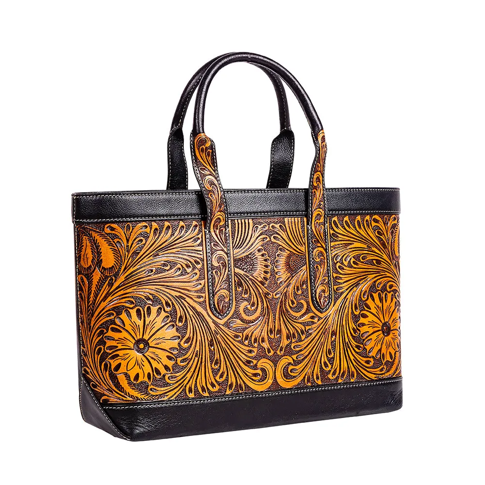 Canyon Meadows Hand-tooled Handbag