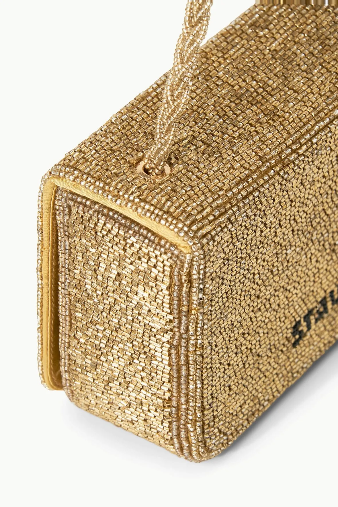 CARMEN BEADED BOX BAG | GOLD