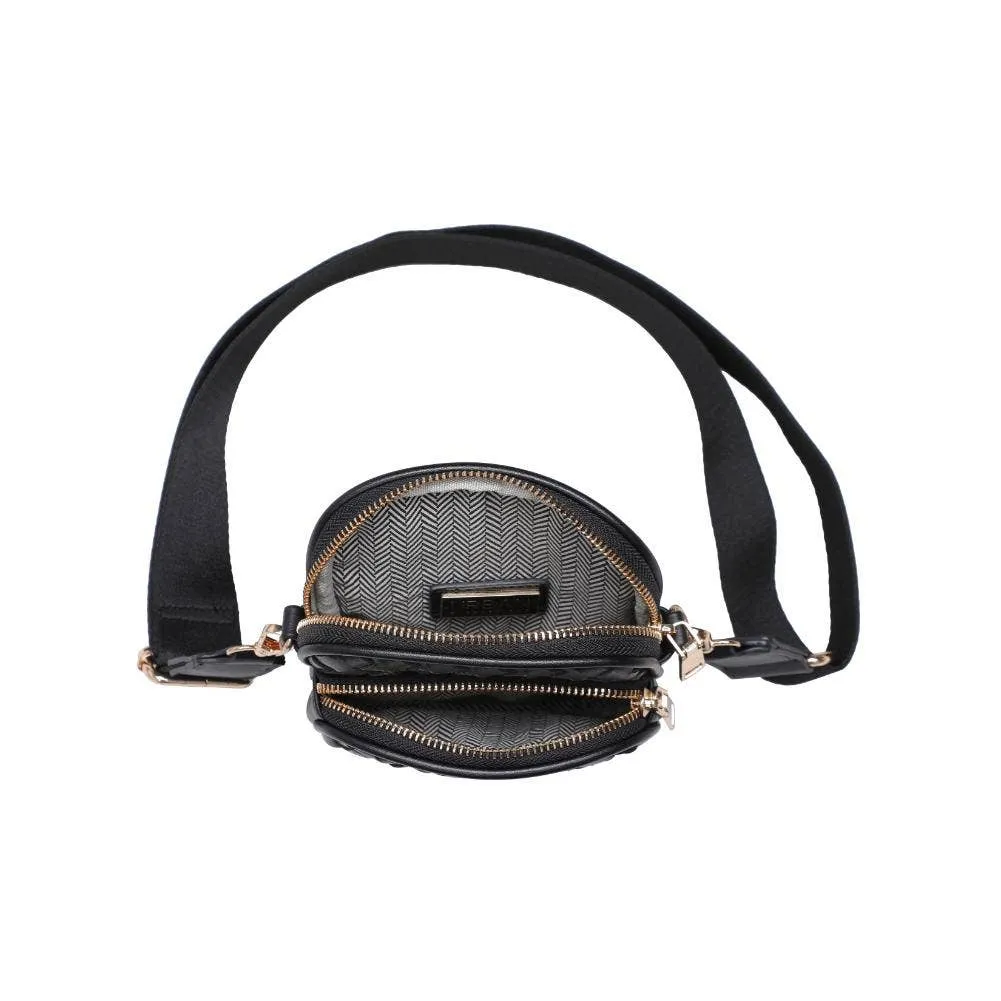 Celeste Woven Crossbody - Black