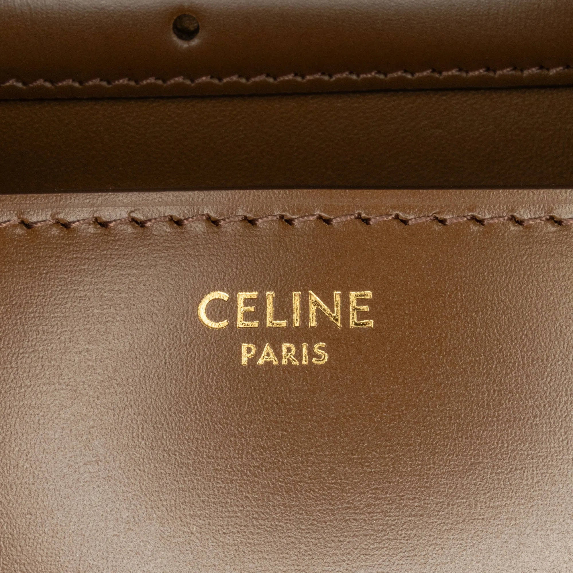 Celine Classic Box Medium Brown Calfskin