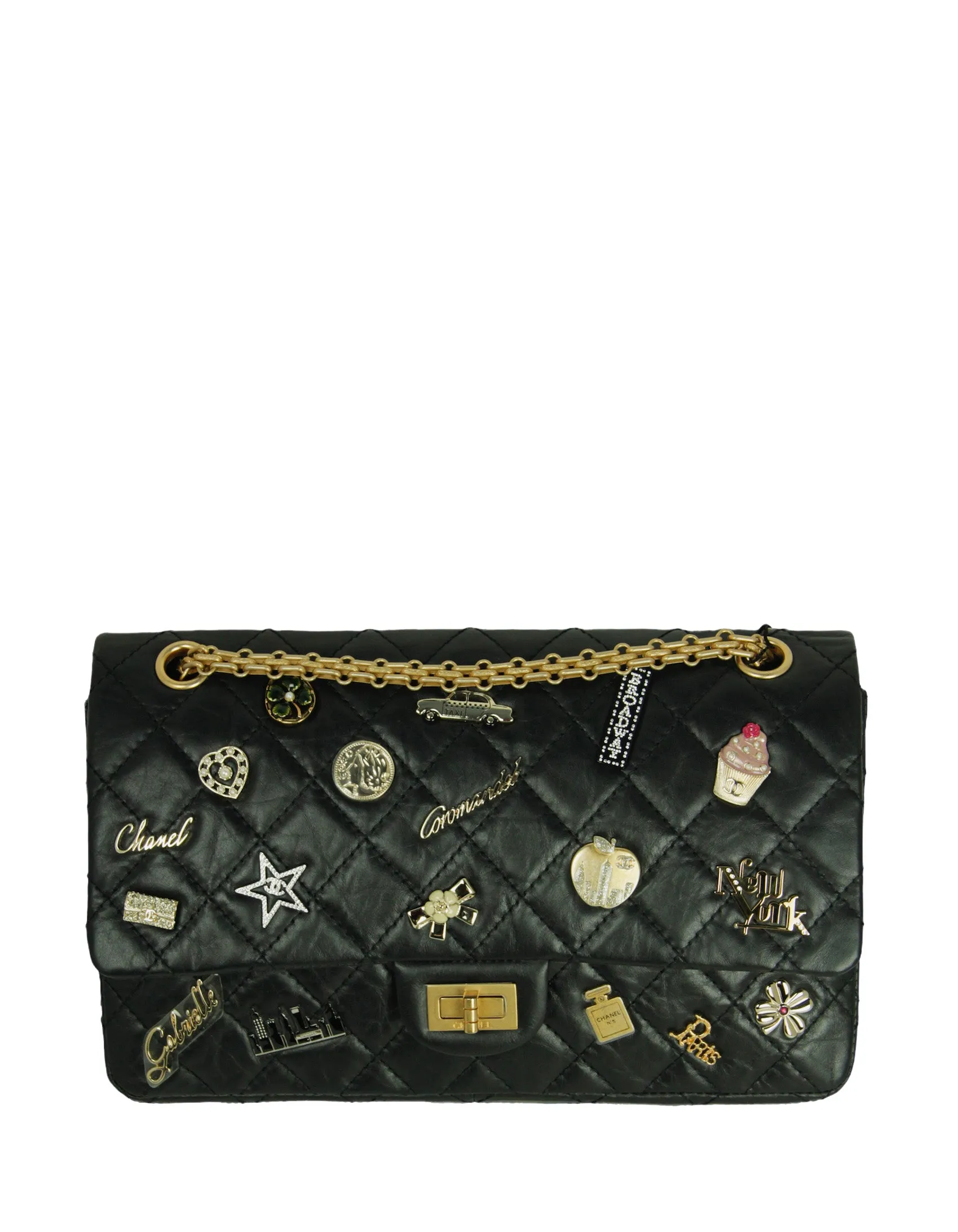 Chanel Black 57th St NYC Lucky Charms 226 Reissue Flap Bag