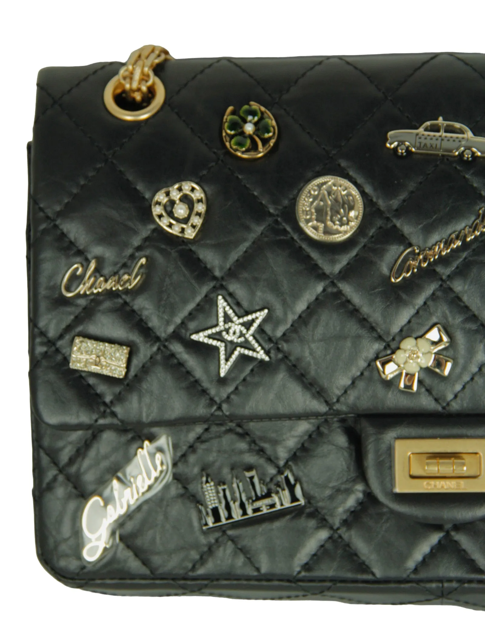 Chanel Black 57th St NYC Lucky Charms 226 Reissue Flap Bag