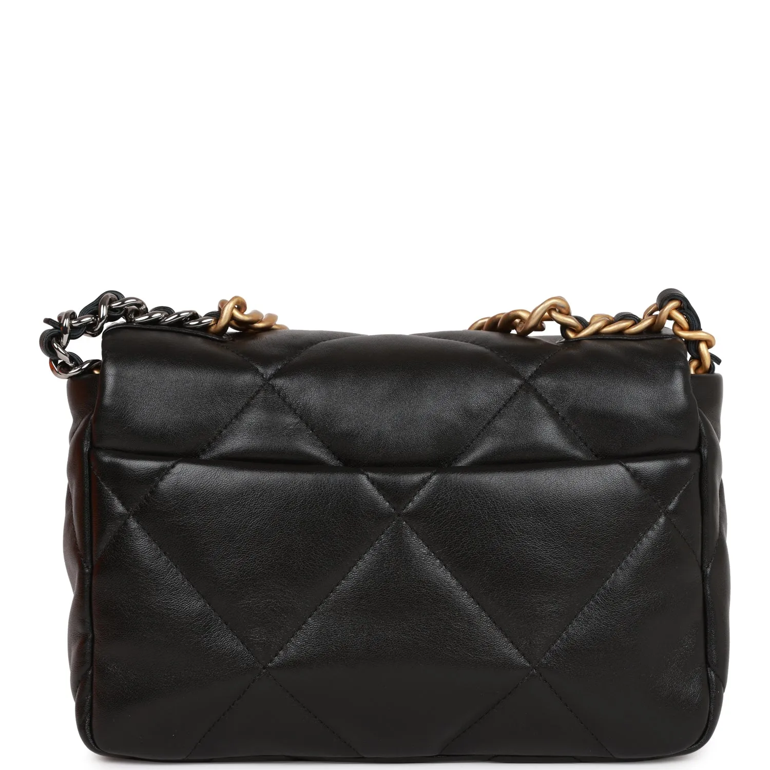 Chanel Medium 19 Flap Bag Black Lambskin Mixed Hardware