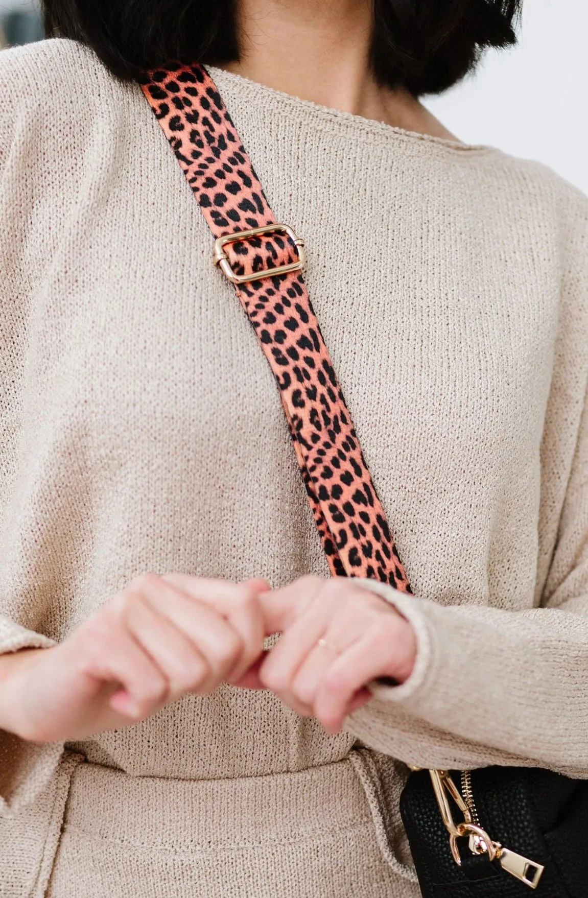 Charlie Animal Print Adjustable Bag Strap