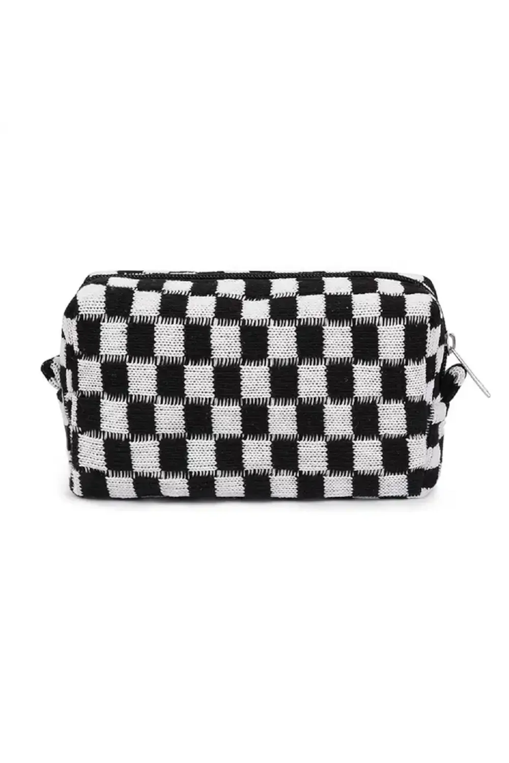 Checkered Makeup Cosmetic Bag